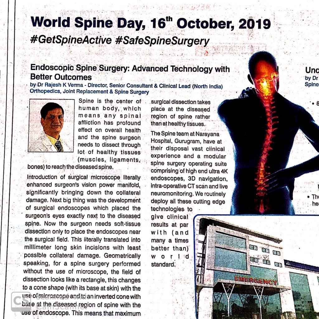 Endoscopic Spine Surgery: Advanced Technology with Better Outcomes